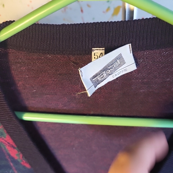 Cardigan 50%wool   Made In Italy Size 54 - Picture 3 of 5